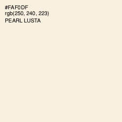 #FAF0DF - Pearl Lusta Color Image